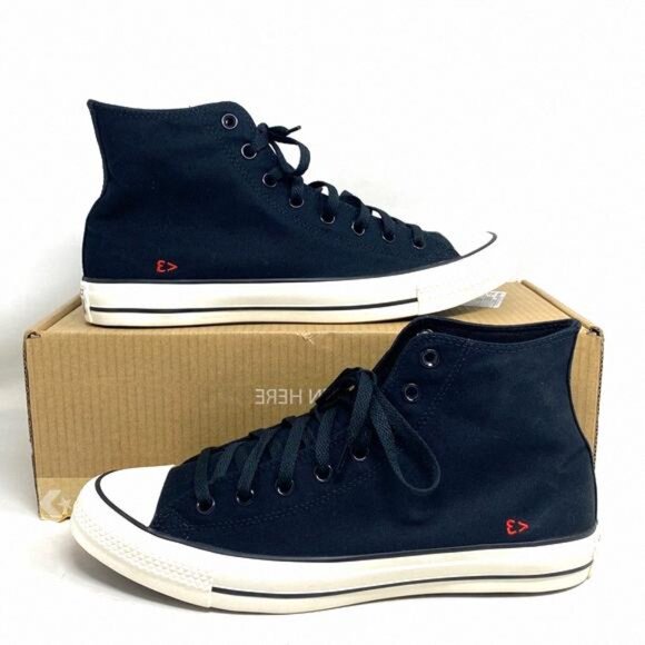 Converse Chuck Taylor Sneakers Hi Casual Black Shoes 152620C-BKW Custom Men For - Picture 3 of 13